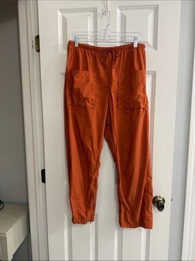 Free People Burnt Orange Drawstring Track Joggers